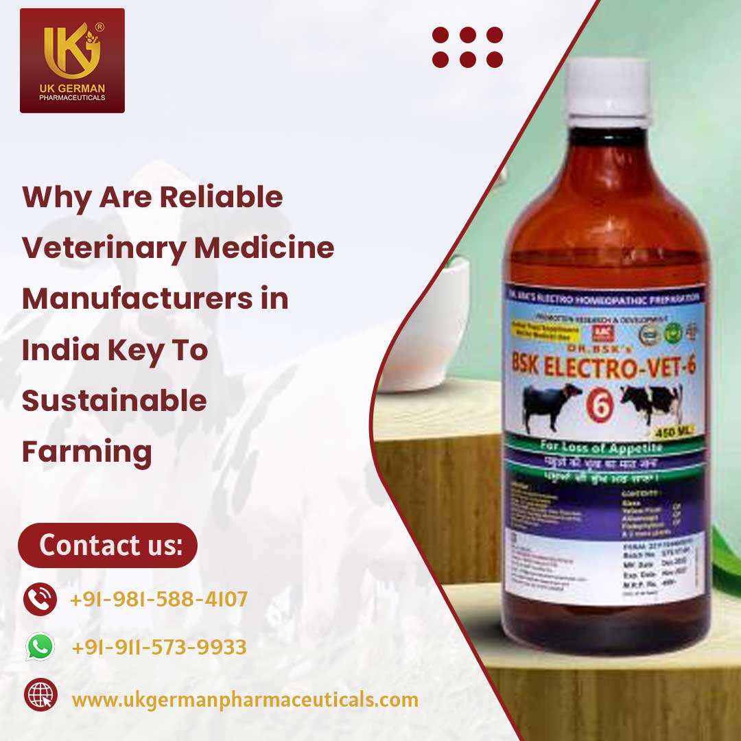 Why Are Reliable Veterinary Medicine Manufacturers in India Key To Sustainable Farming