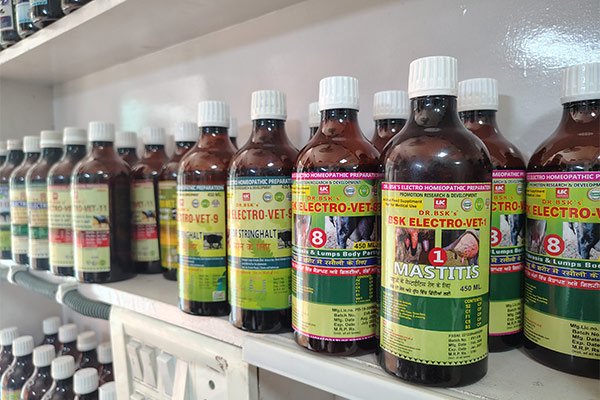 Electro Homeopathic Medicine Bottles Display